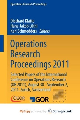 Operations Research Proceedings 2011