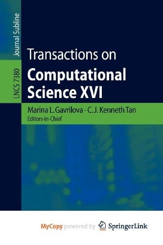 Transactions On Computational Science Xvi