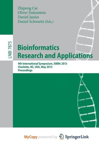 Bioinformatics Research and Applications