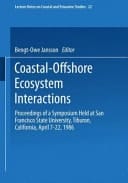 Coastal-Offshore Ecosystem Interactions