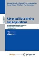 Advanced Data Mining and Applications 9th International Conference, ADMA 2013, Hangzhou, China, December 14-16, 2013, Proceedings, Part II