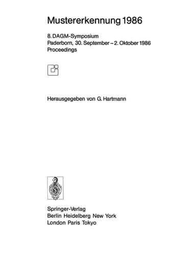 Mustererkennung 1986 8. DAGM-Symposium Paderborn, 30. September–2. Oktober 1986 Proceedings