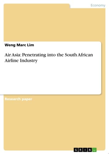 Air Asia: Penetrating into the South African Airline Industry