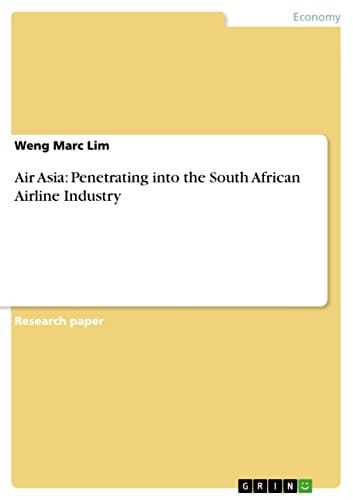 Air Asia Penetrating Into the South African Airline Industry