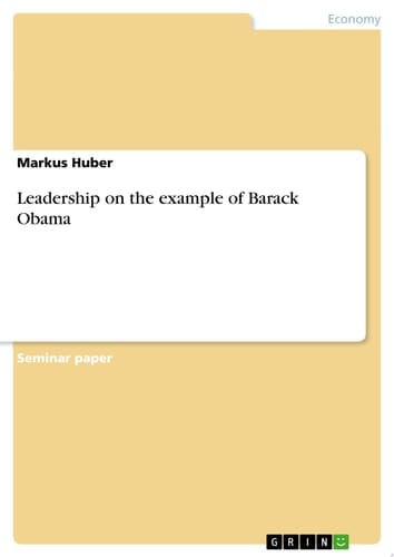 Leadership on the example of Barack Obama