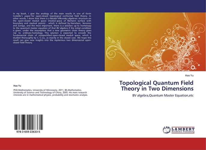 Topological Quantum Field Theory in Two Dimensions BV Algebra, Quantum Master Equation, Etc