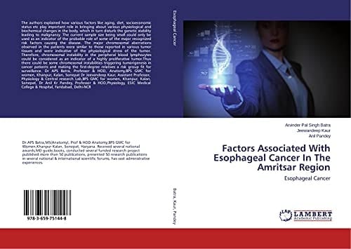 Factors Associated With Esophageal Cancer In The Amritsar Region Esophageal Cancer