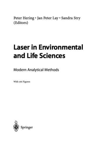 Laser in Environmental and Life Sciences Modern Analytical Methods