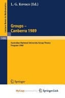 Groups - Canberra 1989