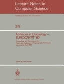 Advances in Cryptology - Eurocrypt '85