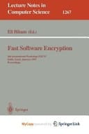 Fast Software Encryption 4th International Workshop, Fse'97, Haifa, Israel, January 20-22, 1997, Proceedings