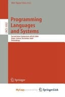 Programming Languages and Systems Second Asian Symposium, APLAS 2004, Taipei, Taiwan, November 4-6, 2004. Proceedings