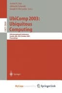 UbiComp 2003: Ubiquitous Computing 5th International Conference, Seattle, WA, USA, October 12-15, 2003, Proceedings