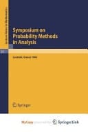 Symposium on Probability Methods in Analysis