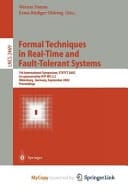 Formal Techniques in Real-Time and Fault-Tolerant Systems 7th International Symposium, FTRTFT 2002, Co-sponsored by IFIP WG 2.2, Oldenburg, Germany, September 9-12, 2002. Proceedings