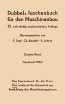Dubbels Taschenbuch für den Maschinenbau