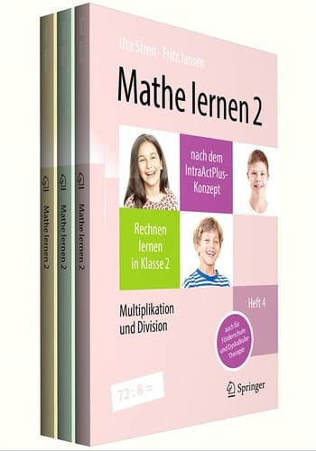 Mathe lernen 2 nach dem IntraActPlus-Konzept (Set: Hefte 4 - 6) Rechnen lernen in Klasse 2 - Multiplikation und Division - Strecken, Flächen und Formen - Uhrzeiten - auch für Förderschule und Dyskalkulie-Therapie