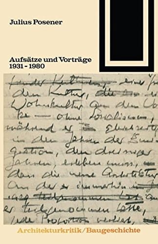 Aufsätze und Vorträge 1931 – 1980