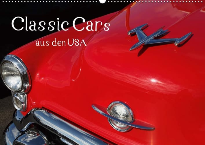 Classic Cars aus den USA (Wandkalender 2020 DIN A2 quer): Fantastische Bilder von liebevoll gestalteten Details der US-Oldtimer und Classic Cars aus ... und 60er Jahren. (Monatskalender, 14 Seiten )