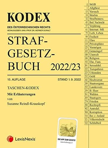 Taschen-Kodex Strafgesetzbuch 2022 - inkl. App mit Erläuterungen