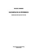 Kulturpolitik in Österreich: Darstellung und Analyse 1970-1990