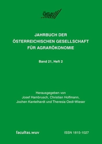 Beiträge der 21. ÖGA-Jahrestagung, die zum Generalthema "Diversifizierung versus Spezialisierung in der Agrar- und Ernährungswirtschaft" an der Europäischen Akademie Bozen (EURAC) vom 4. bis 6. Oktober 2011 abgehalten wurde. 2 (2012)
