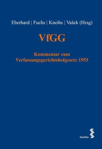 VfGG Kommentar zum Verfassungsgerichtshofgesetz 1953