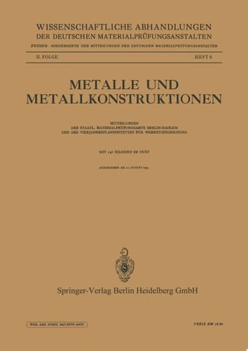 Metalle und Metallkonstruktionen