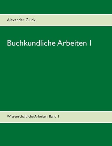 Buchkundliche Arbeiten 1. Der Papierzerfall. Die Entwicklungsgeschichte von Lexikon und Enzyklopädie unter besonderer Berücksichtigung der Aufklärungszeit. Über Land und Meer - Allgemeine Illustrirte Zeitung. Aus dem Institut für Buchwesen der Universität Mainz