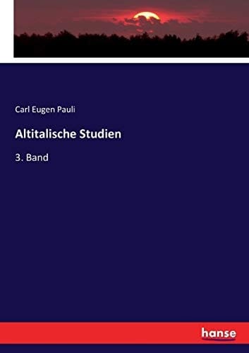 Altitalische Studien 3. Band