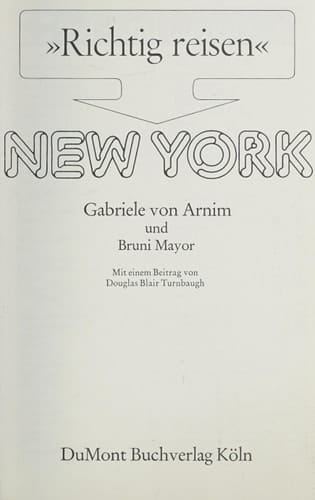 Richtig reisen, New York