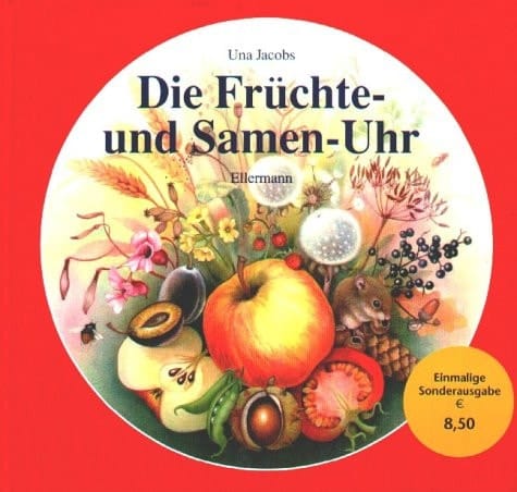 Die Früchte- und Samen-Uhr mit Pflanzensamen auf der Reise durch das Jahr
