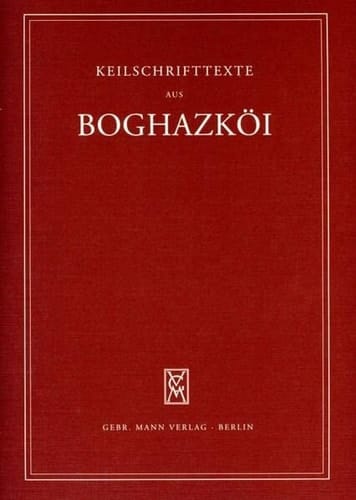 Textfunde von Büyükkale aus den Jahren 1934-1939