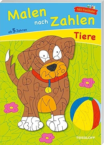 Malen nach Zahlen - Tiere ab 5 Jahren