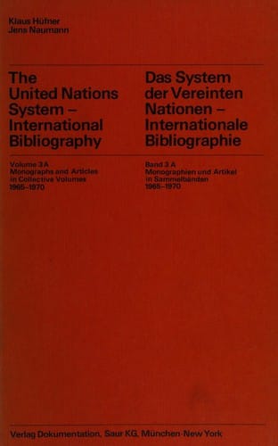 Monographs and Articles in Collective Volumes