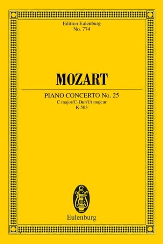 Piano Concerto No. 25 in C Major, K. 503 Edition Eulenburg No. 774
