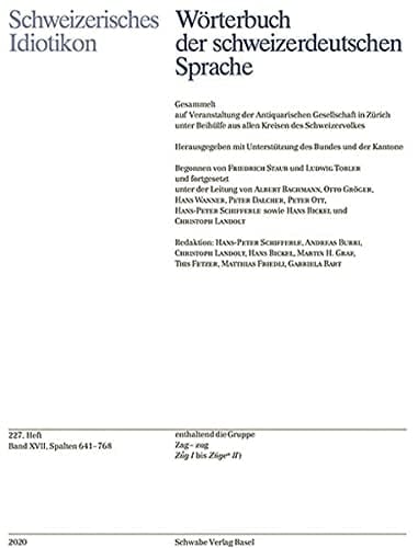 Schweizerisches Idiotikon Band XVII, Heft 227