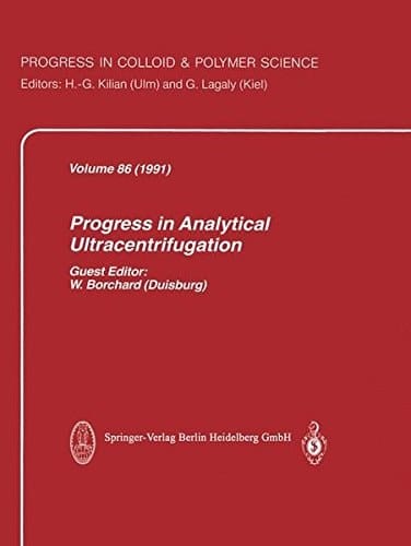 Progress in Analytical Ultracentrifugation (Progress in Colloid and Polymer Science)