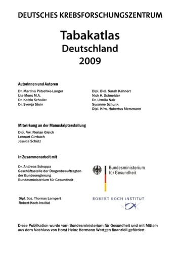 Tabakatlas Deutschland 2009