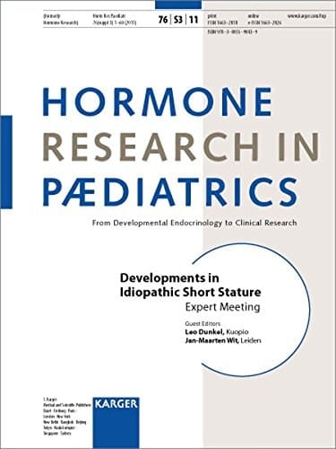 Developments in Idiopathic Short Stature Expert Meeting, Barcelona, Spain, October 2009 ; 17 Tables