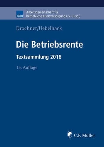 Die Betriebsrente Textsammlung 2018