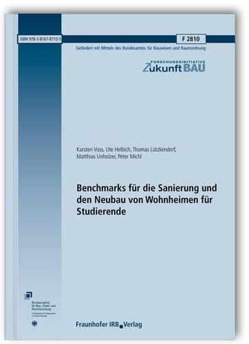Benchmarks für die Sanierung und den Neubau von Wohnheimen für Studierende