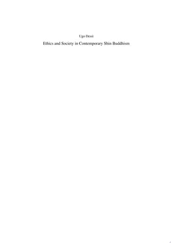 Ethics and Society in Contemporary Shin Buddhism
