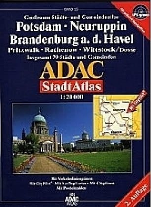 Großraum- Städte- und Gemeindeatlas Potsdam, Neuruppin, Brandenburg a. d. Havel Pritzwalk, Rathenow, Wittstock