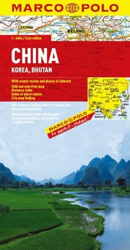 China Korea Bhutan (1:4.000.000)