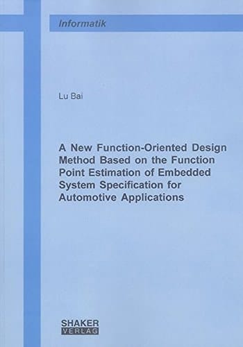 A New Function-Oriented Design Method Based on the Function Point Estimation of Embedded System Specification for Automotive Applications