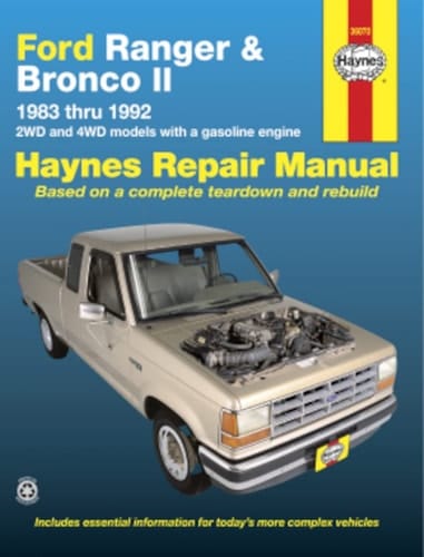 FORD RANGER & BRONCO II 1983 thru 1993 2WD and 4WD models with gasoline engine Automotive Repair Manual (FORD RANGER & BRONCO II HAYNES) by John H Haynes (1991-08-02)
