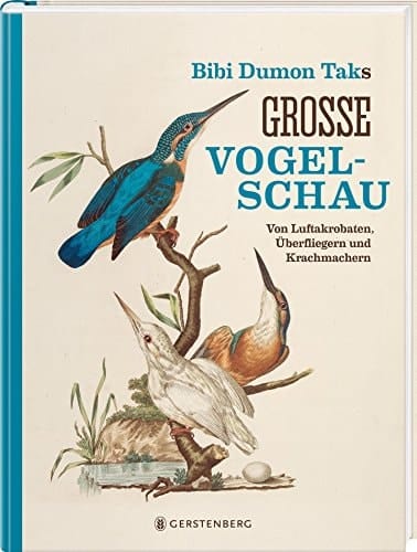 Bibi Dumon Taks große Vogelschau von Luftakrobaten, Überfliegern und Krachmachern