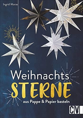 Weihnachtssterne aus Pappe & Papier basteln