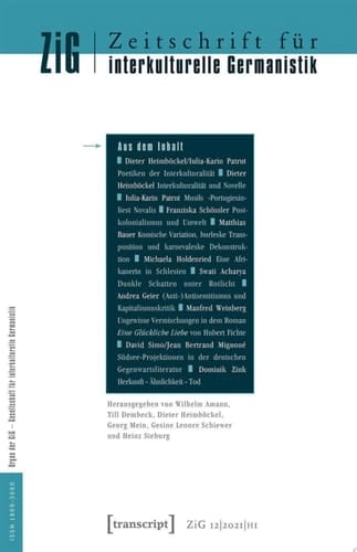 Zeitschrift für interkulturelle Germanistik 12. Jahrgang, 2021, Heft 1